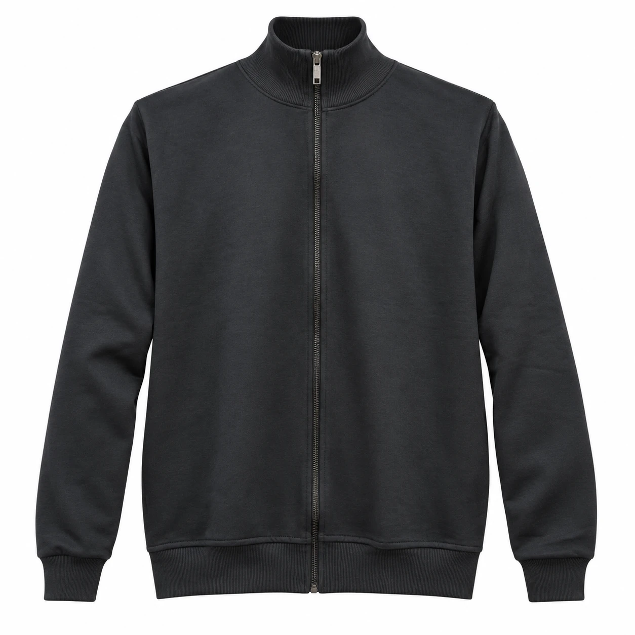 Charcoal Full Sleeves Zipper Jacket